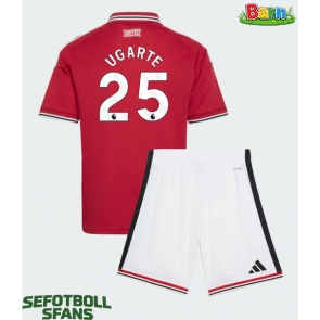 Manchester United Manuel Ugarte #25 Hemmaställ Barn 2026-27 Kortärmad (+ Korta byxor)
